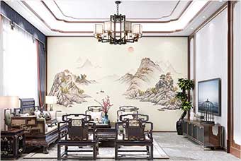 鞍山森佰汇航空纤维墙咔（巴山蜀水）