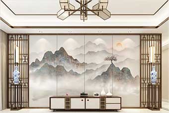 鞍山森佰汇航空纤维（山水画系列）