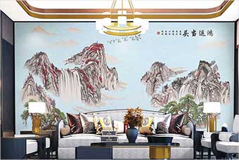 鞍山森佰汇航空纤维墙咔（鸿运当头）